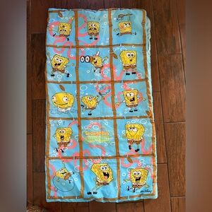 Vintage 2001 Nickelodeon SpongeBob SquarePants Sleeping Bag 54x30‎ CLEAN!!